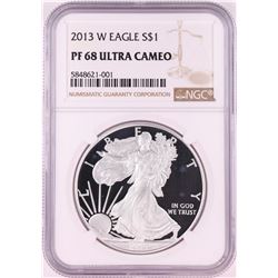 2013-W $1 Proof American Silver Eagle Coin NGC PF68 Ultra Cameo