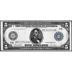 1914 $5 Federal Reserve Note Cleveland