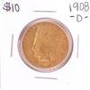 Image 1 : 1908-D $10 Indian Head Eagle Gold Coin
