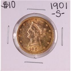 1901-S $10 Liberty Head Eagle Gold Coin