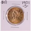 Image 1 : 1901-S $10 Liberty Head Eagle Gold Coin