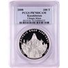Image 1 : 2008 100T Proof Kazakhstan Chingiz Kahn Silver Coin PCGS PR70DCAM