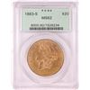 Image 1 : 1883-S $20 Liberty Head Double Eagle Gold Coin PCGS MS62 Old Green Holder