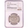 Image 1 : 1952 Washington-Carver Commemorative Half Dollar Coin NGC MS62