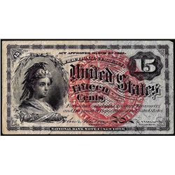 March 3, 1863 Fourth Issue Fifteen Cent Fractional Currency Note