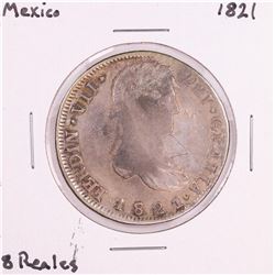 1821 Mexico 8 Reales Silver Coin