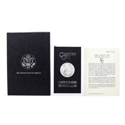 1882-CC $1 Morgan Silver Dollar Coin GSA Hoard Uncirculated with Box & COA