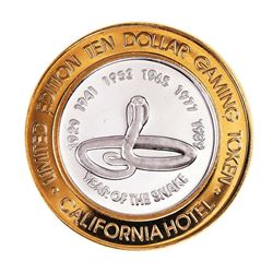 .999 Silver Sam Boyd's California Hotel $10 Casino Limited Edition Gaming Token