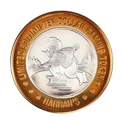 .999 Fine Silver Harrah's Casino Reno, Nevada $10 Limited Edition Gaming Token