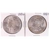 Image 1 : Lot of 1886-1887 $1 Morgan Silver Dollar Coins