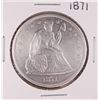Image 1 : 1871 $1 Seated Liberty Silver Dollar Coin