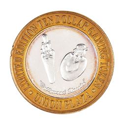 .999 Silver Union Plaza Las Vegas, Nevada $10 Casino Limited Edition Gaming Token