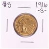 Image 1 : 1916-S $5 Indian Head Half Eagle Gold Coin