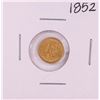 Image 1 : 1852 Type 1 $1 Liberty Head Gold Dollar Coin
