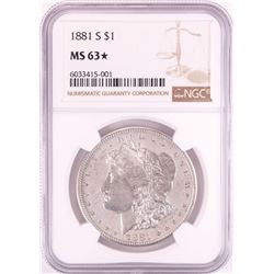 1881-S $1 Morgan Silver Dollar Coin NGC MS63* Star