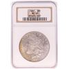 Image 1 : 1887 $1 Morgan Silver Dollar Coin NGC MS65 Nice Toning Old Holder