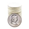 Image 1 : Roll of (20) Brilliant Uncirculated 1957-D Franklin Half Dollar Coins