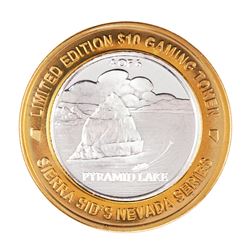 .999 Silver Sierra Sid's Sparks, Nevada $10 Casino Limited Edition Gaming Token