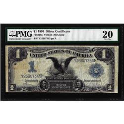 1899 $1 Black Eagle Silver Certificate Note Fr.229a PMG Very Fine 20