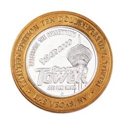 .999 Silver Stratosphere Las Vegas, Nevada $10 Casino Limited Edition Gaming Token
