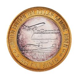 .999 Silver McCarran International Airport Las Vegas, NV $10 Limited Casino Token