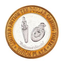 .999 Silver Plaza Hotel and Casino $10 Casino Limited Edition Gaming Token