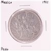 Image 1 : 1911 Mexico Un Peso Silver Coin
