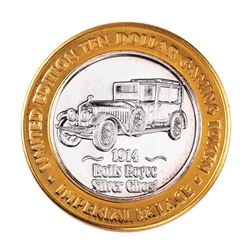 .999 Silver Imperial Palace Las Vegas, NV $10 Casino Limited Edition Gaming Token