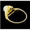 Image 3 : 14KT Yellow Gold Ladies Pearl Ring