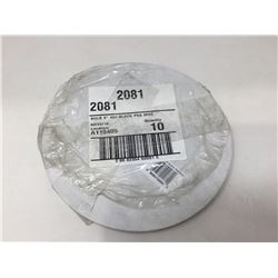 Bulk 10 8" 80# Black PSA Discs
