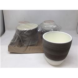 Case of 4 Scheurich Pots Espresso Cream