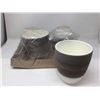 Image 1 : Case of 4 Scheurich Pots Espresso Cream