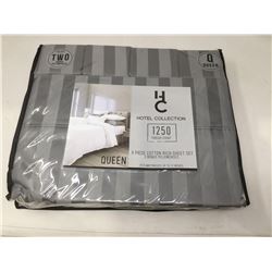 Hotel Collection- 6 Piece Cotton Rich Queen Sheet Set (Grey)