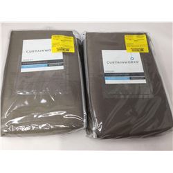 Curtain Works One Line Pinch Pleat Panel (2 x 30in x 95in)