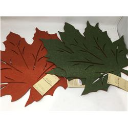 Felt Leaf Reversible Placemats (18in x 18in)