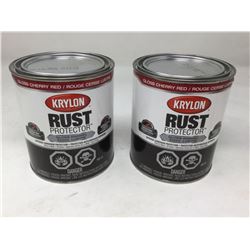 Krylon Rust Protector Gloss Enamel- Gloss Classic Cherry Red (2 x946ml)