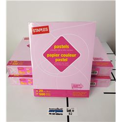 5 Packs of New Staples Pastels Lilac 8.5" x 11" Letter Size Paper
