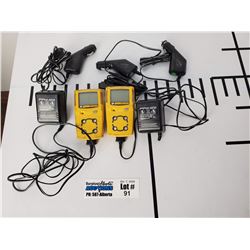 Lot of 2 Gas Alert Micro Clip BW Gas Monitors