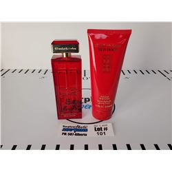 Elizabeth Arden Red Door Perfume & Perfumed Body Lotion with Carry bag *Almost full store tester fro