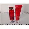 Image 1 : Elizabeth Arden Red Door Perfume & Perfumed Body Lotion with Carry bag *Almost full store tester fro