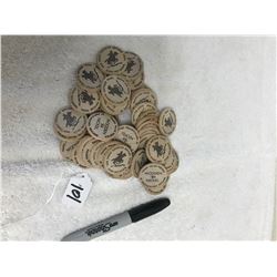 Box Lot of Wooden Nickels