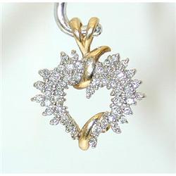 6926 14K Gold Pendant w/Diamond