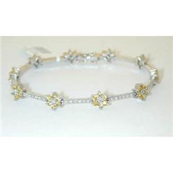 875 CRAIG DRAKE 18KW Gold Yellow Sapphire Bracelet w/D