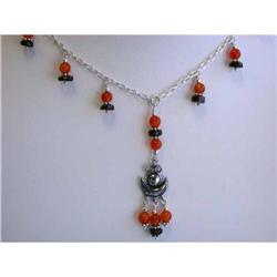 173 Silver Necklace with Gems