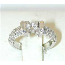 7008 14KW Gold Brown Diamond Ring Mounting