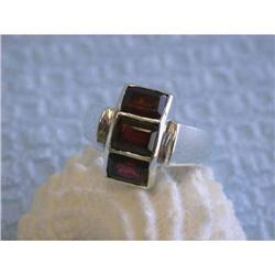 199 Silver Ring with Garnet