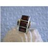 Image 1 : 199 Silver Ring with Garnet