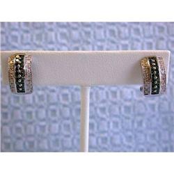 223 14k White Gold Diamond Earrings