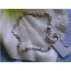4069 14k White Gold Diamond Bracelet