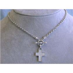 5119 14kw Gold Necklace with Cross Pendant